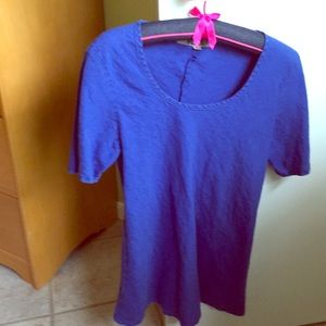 Flax bias-cut linen top small, xs